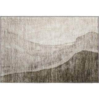 Piper Looms Mayfield Abstract AMF667 Taupe Machine Washable Area Rug Scatter Main Image