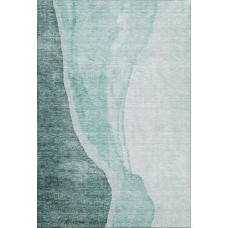 Piper Looms Mayfield Abstract AMF667 Teal Machine Washable Area Rug main image