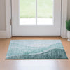 Piper Looms Mayfield Abstract AMF667 Teal Machine Washable Area Rug Scatter Lifestyle Image Feature
