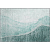 Piper Looms Mayfield Abstract AMF667 Teal Machine Washable Area Rug Scatter Main Image