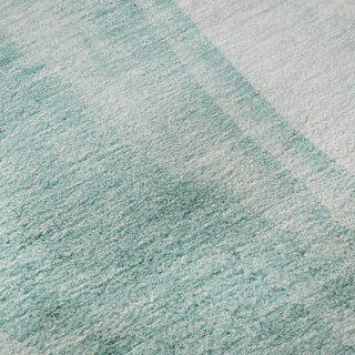 Piper Looms Mayfield Abstract AMF667 Teal Machine Washable Area Rug Swatch Image