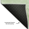 Piper Looms Mayfield Abstract AMF668 Aloe Machine Washable Area Rug Backing Image