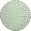 Piper Looms Mayfield Abstract AMF668 Aloe Machine Washable Area Rug Round Main Image