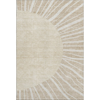 Piper Looms Mayfield Abstract AMF668 Beige Machine Washable Area Rug main image