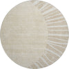 Piper Looms Mayfield Abstract AMF668 Beige Machine Washable Area Rug Round Main Image