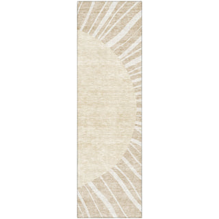 Piper Looms Mayfield Abstract AMF668 Beige Machine Washable Area Rug Runner Main Image