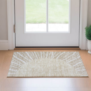 Piper Looms Mayfield Abstract AMF668 Beige Machine Washable Area Rug Scatter Lifestyle Image Feature