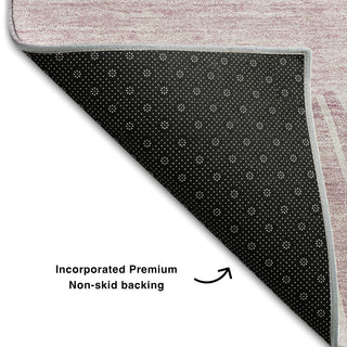 Piper Looms Mayfield Abstract AMF668 Blush Machine Washable Area Rug Backing Image