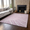 Piper Looms Mayfield Abstract AMF668 Blush Machine Washable Area Rug Lifestyle Image Feature