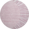 Piper Looms Mayfield Abstract AMF668 Blush Machine Washable Area Rug Round Main Image