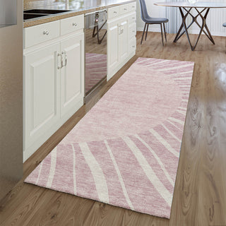 Piper Looms Mayfield Abstract AMF668 Blush Machine Washable Area Rug Runner Lifestyle Image Feature