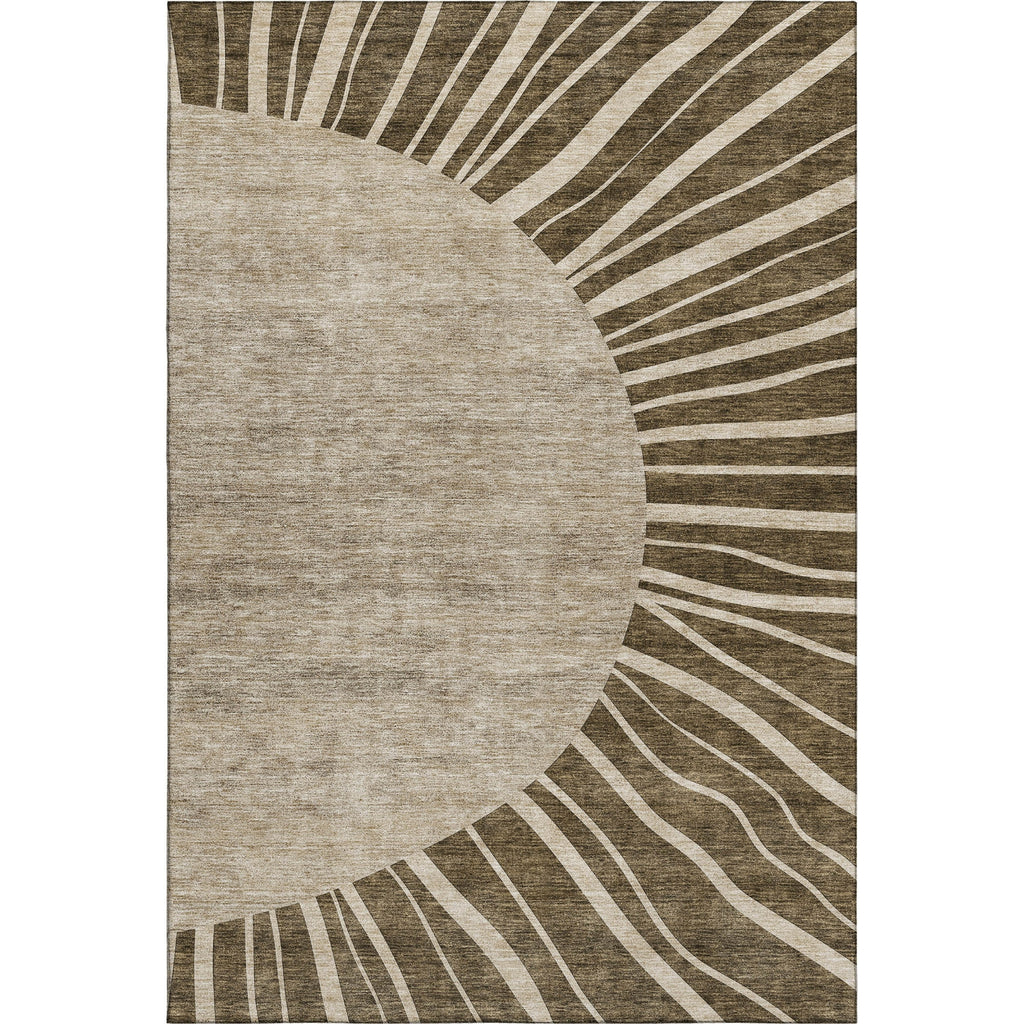 Piper Looms Mayfield Abstract AMF668 Brown Machine Washable Area Rug main image