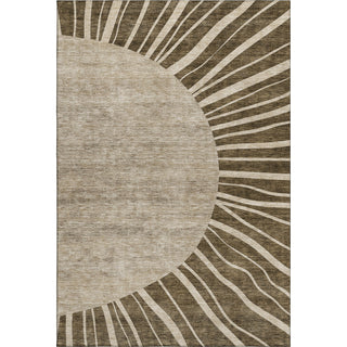 Piper Looms Mayfield Abstract AMF668 Brown Machine Washable Area Rug main image