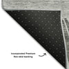 Piper Looms Mayfield Abstract AMF668 Charcoal Machine Washable Area Rug Backing Image
