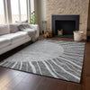 Piper Looms Mayfield Abstract AMF668 Charcoal Machine Washable Area Rug Lifestyle Image Feature