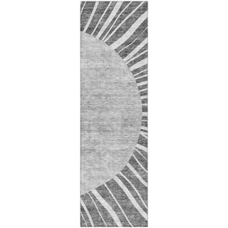 Piper Looms Mayfield Abstract AMF668 Charcoal Machine Washable Area Rug Runner Main Image