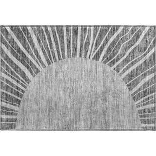 Piper Looms Mayfield Abstract AMF668 Charcoal Machine Washable Area Rug Scatter Main Image