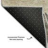Piper Looms Mayfield Abstract AMF668 Chocolate Machine Washable Area Rug Backing Image