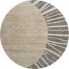 Piper Looms Mayfield Abstract AMF668 Chocolate Machine Washable Area Rug Round Main Image