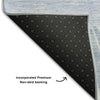 Piper Looms Mayfield Abstract AMF668 Denim Machine Washable Area Rug Backing Image