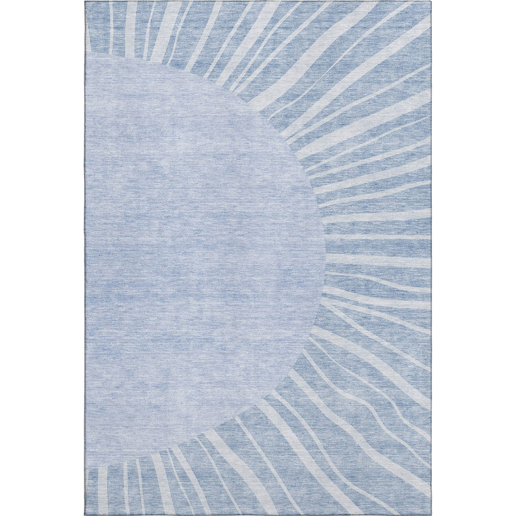 Piper Looms Mayfield Abstract AMF668 Denim Machine Washable Area Rug main image