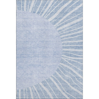 Piper Looms Mayfield Abstract AMF668 Denim Machine Washable Area Rug main image