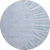 Piper Looms Mayfield Abstract AMF668 Denim Machine Washable Area Rug Round Main Image