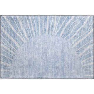 Piper Looms Mayfield Abstract AMF668 Denim Machine Washable Area Rug Scatter Main Image