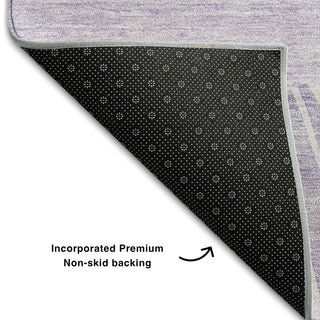 Piper Looms Mayfield Abstract AMF668 Lavender Machine Washable Area Rug Backing Image