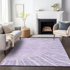 Piper Looms Mayfield Abstract AMF668 Lavender Machine Washable Area Rug Lifestyle Image Feature