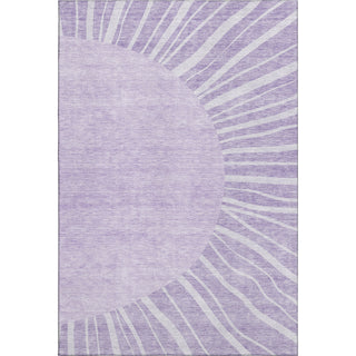 Piper Looms Mayfield Abstract AMF668 Lavender Machine Washable Area Rug main image