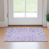 Piper Looms Mayfield Abstract AMF668 Lavender Machine Washable Area Rug Scatter Lifestyle Image Feature