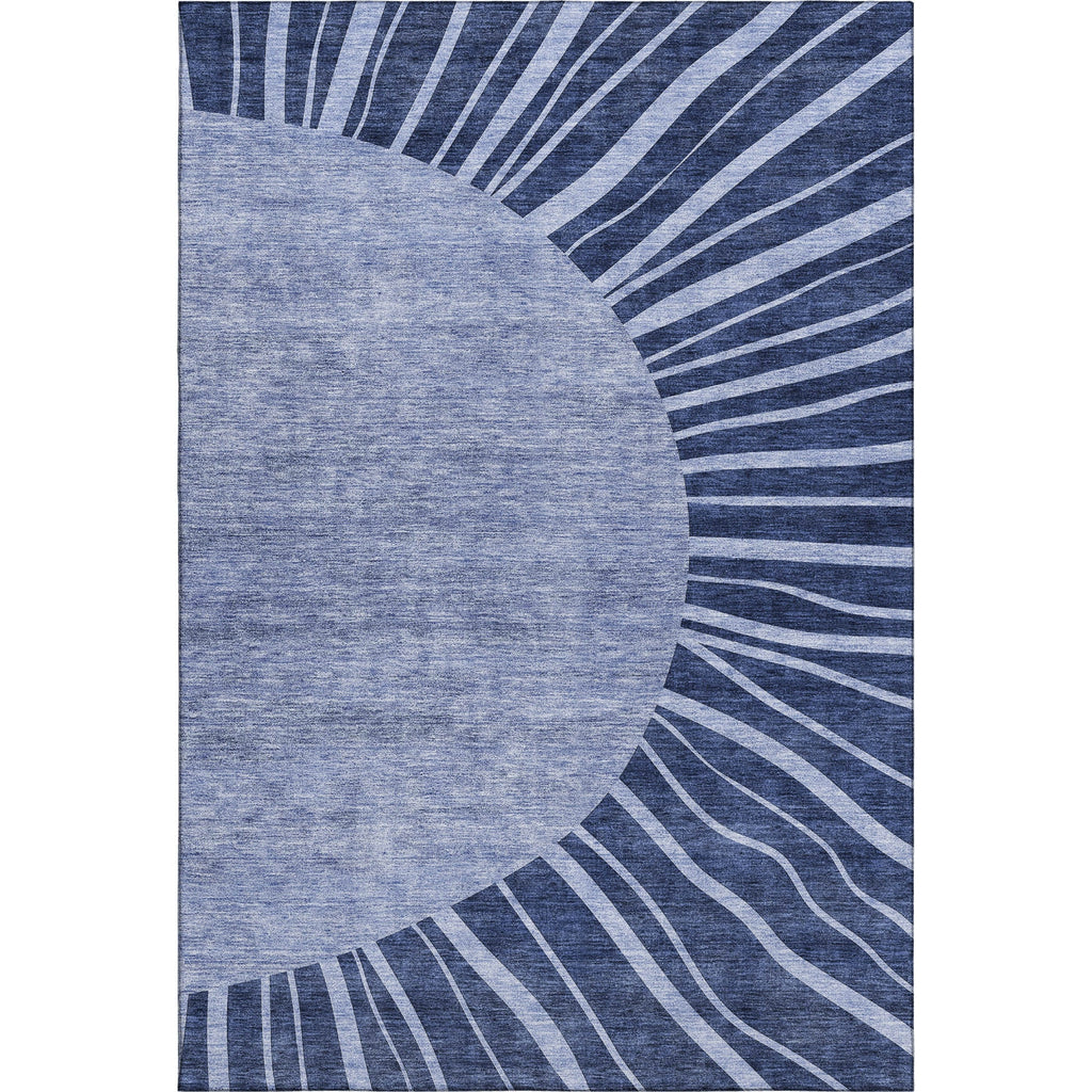 Piper Looms Mayfield Abstract AMF668 Navy Machine Washable Area Rug main image