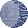 Piper Looms Mayfield Abstract AMF668 Navy Machine Washable Area Rug Round Main Image
