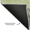 Piper Looms Mayfield Abstract AMF668 Olive Machine Washable Area Rug Backing Image
