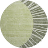 Piper Looms Mayfield Abstract AMF668 Olive Machine Washable Area Rug Round Main Image