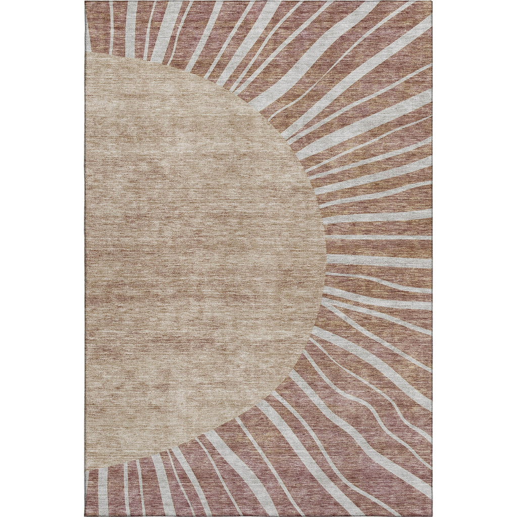 Piper Looms Mayfield Abstract AMF668 Paprika Machine Washable Area Rug main image