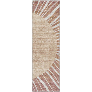 Piper Looms Mayfield Abstract AMF668 Paprika Machine Washable Area Rug Runner Main Image