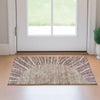 Piper Looms Mayfield Abstract AMF668 Paprika Machine Washable Area Rug Scatter Lifestyle Image Feature