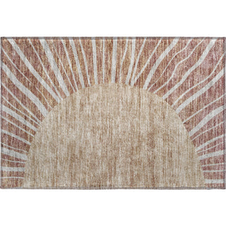 Piper Looms Mayfield Abstract AMF668 Paprika Machine Washable Area Rug Scatter Main Image