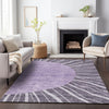 Piper Looms Mayfield Abstract AMF668 Purple Machine Washable Area Rug Lifestyle Image Feature