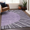 Piper Looms Mayfield Abstract AMF668 Purple Machine Washable Area Rug Lifestyle Image Feature