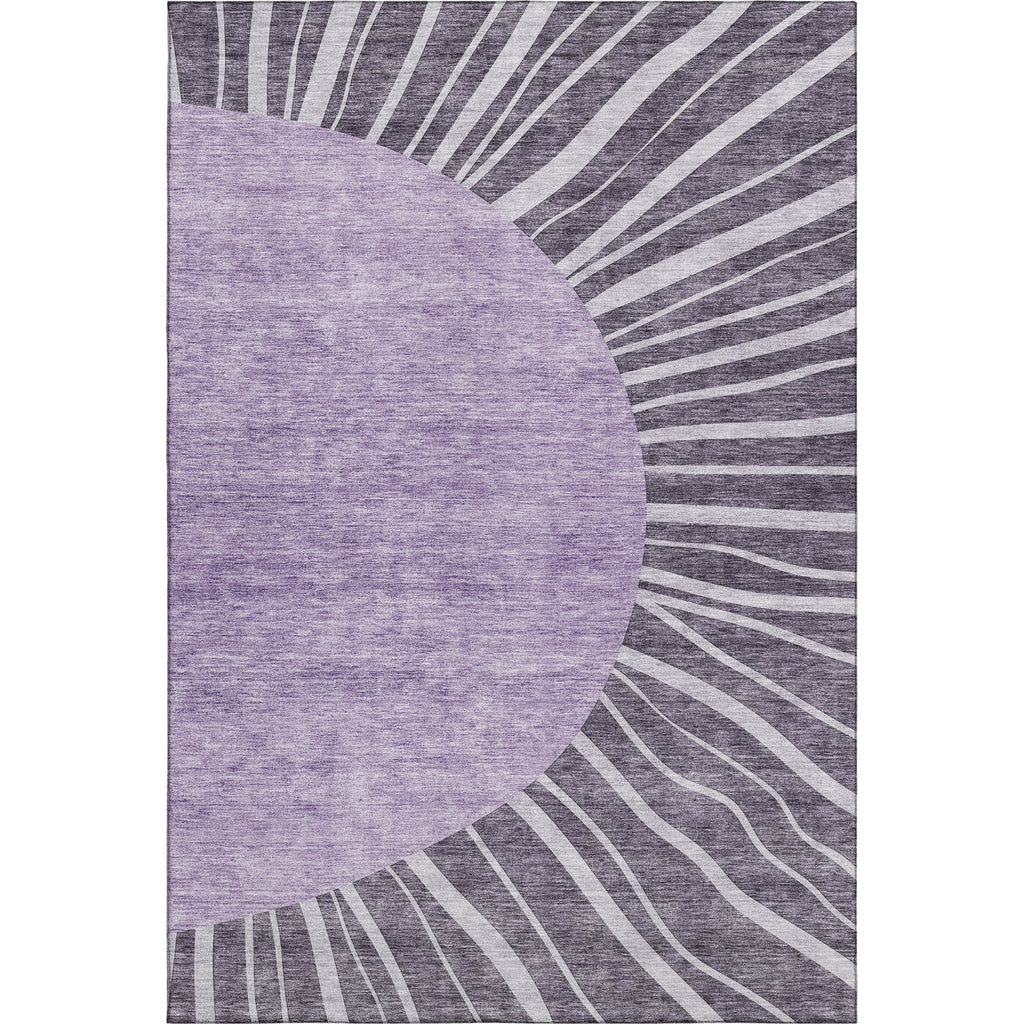 Piper Looms Mayfield Abstract AMF668 Purple Machine Washable Area Rug main image