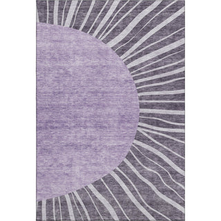 Piper Looms Mayfield Abstract AMF668 Purple Machine Washable Area Rug main image