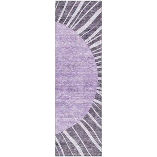 Piper Looms Mayfield Abstract AMF668 Purple Machine Washable Area Rug Runner Main Image