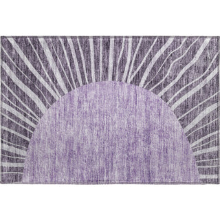 Piper Looms Mayfield Abstract AMF668 Purple Machine Washable Area Rug Scatter Main Image