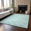Piper Looms Mayfield Abstract AMF668 Teal Machine Washable Area Rug Lifestyle Image Feature