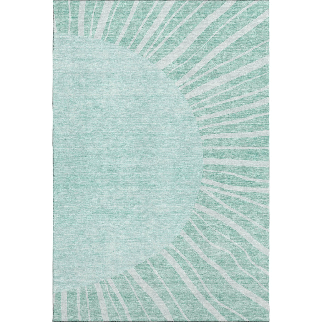 Piper Looms Mayfield Abstract AMF668 Teal Machine Washable Area Rug main image
