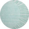 Piper Looms Mayfield Abstract AMF668 Teal Machine Washable Area Rug Round Main Image