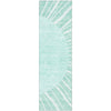 Piper Looms Mayfield Abstract AMF668 Teal Machine Washable Area Rug Runner Main Image